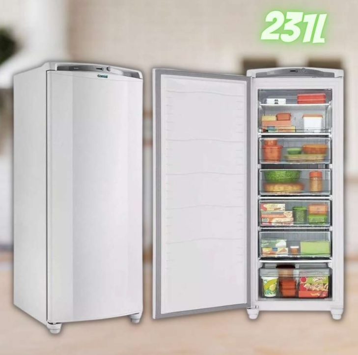 Freezer Vertical 1 Porta 231 Litros CVU26FB Branco Consul 220V