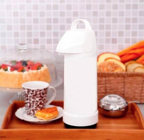Garrafa Térmica GLT Pressão 1L Branco Invicta