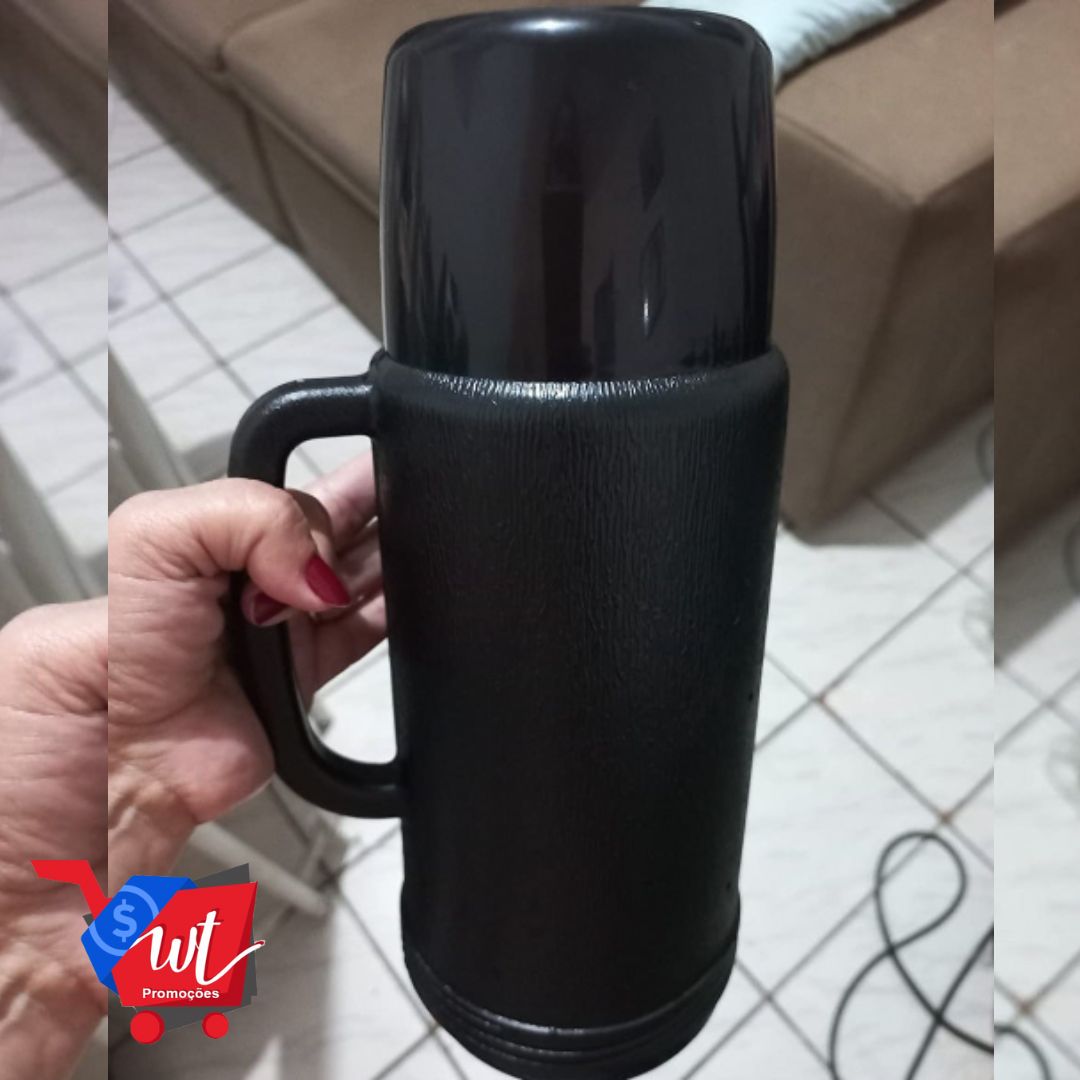 Garrafa Térmica Ideal 1L Preto Invicta