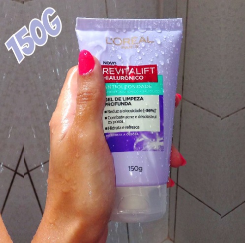 Gel de Limpeza Antioleosidade L’Oréal Paris Revitalift Hiaurônico, 150g