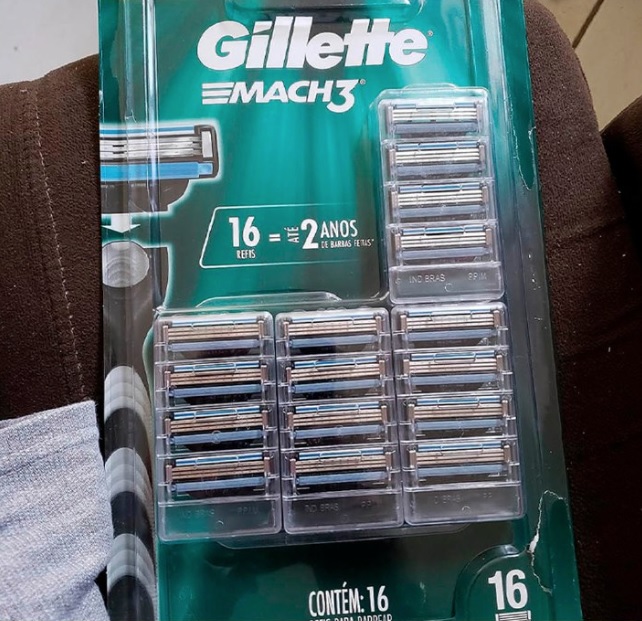 Gillette Mach3 – Refil Para Barbear, 16 Unidades