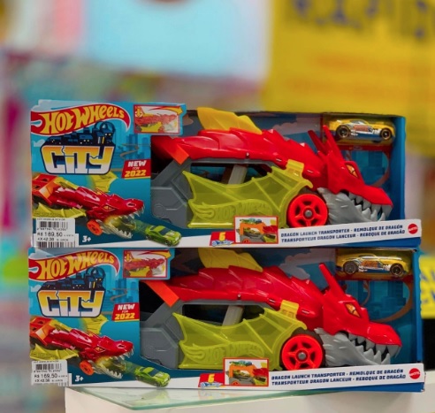 Hot Wheels City Reboque de Dragão, Multi