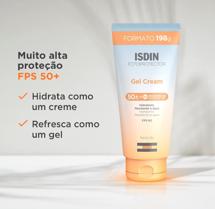 Protetor Solar Corporal ISDIN Gel Cream FPS 50+ 198g