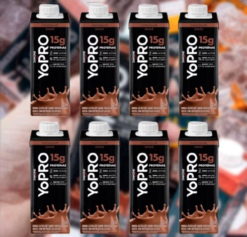 Kit Bebida Láctea YoPRO Chocolate Sem Lactose – Zero Açúcar 250ml 8 Unidades