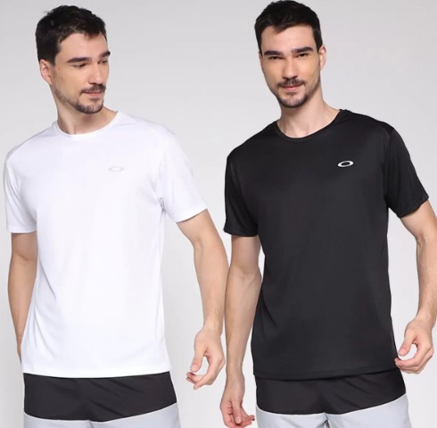 Kit Camiseta Oakley Daily Sport III Masculina C/ 2 Peças