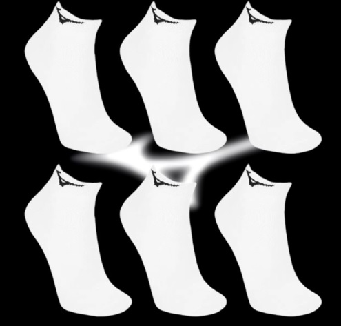 Kit Meia Mizuno Cano Baixo Basic c/ 3 Pares
