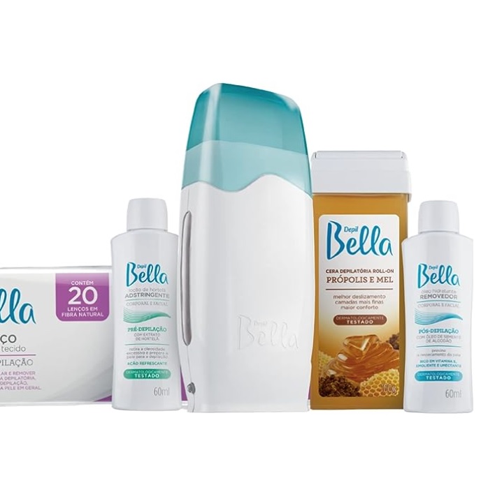 Kit Para Depilação Sistema Roll-On, Depil Bella