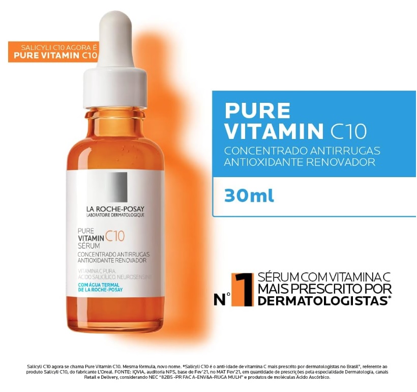 La Roche-Posay Pure Vitamine C10, Vitamina C Pura 30ml