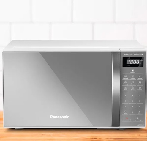 Micro-ondas Panasonic 21l 700w Branco Espelhado Nn-st27lwru 127V