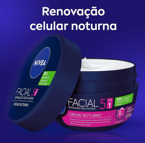 NIVEA Creme Facial Noturno – 100g