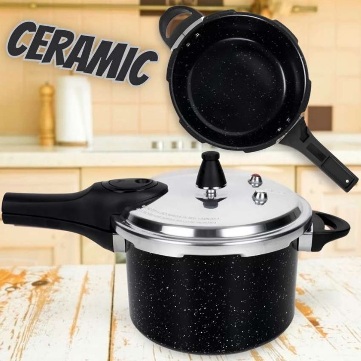 Panela de Pressão Brinox 4,2L Preta – Ceramic Life Pressure