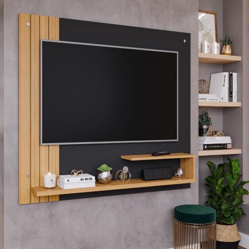 Permóbili, Painel Para Tv até 50 Polegadas Dunas Chumbo/nature