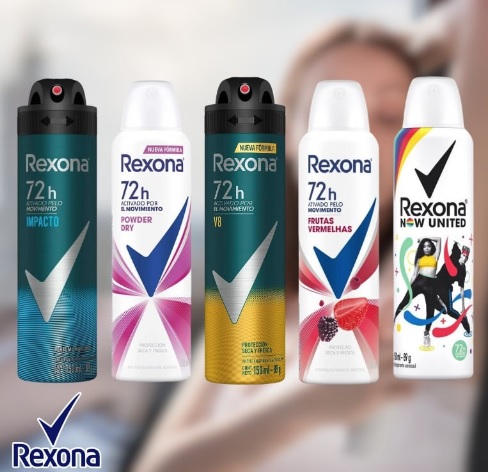Seleção de Desodorantes Rexona na amazona