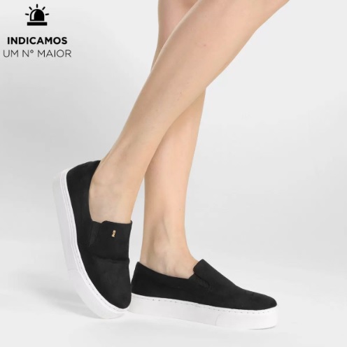 Slip On Santa Lolla Flatform Feminino – Preto