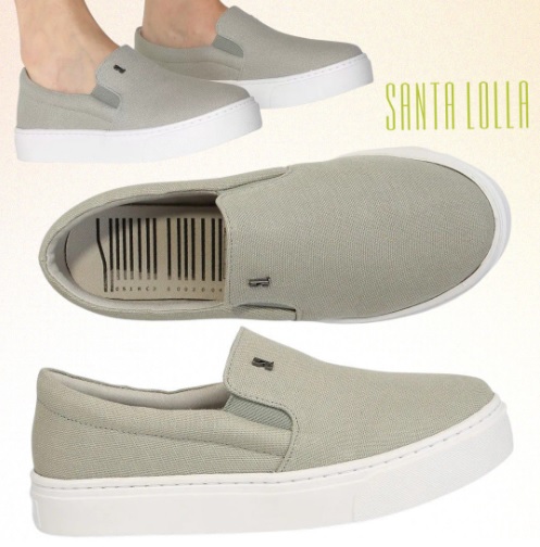 Slip On Santa Lolla Lona Básico Feminino