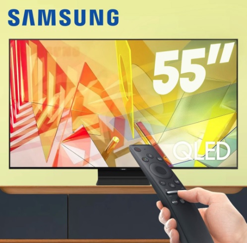 Smart TV Samsung 55 Polegadas QLED 4K Q90T HDMI USB Bluetooth