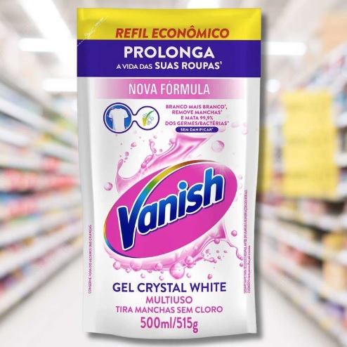 Tira Manchas em Gel Vanish Crystal 500ml