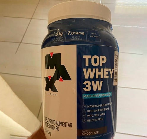 Top Whey 3W Chocolate, Max Titanium, 900g
