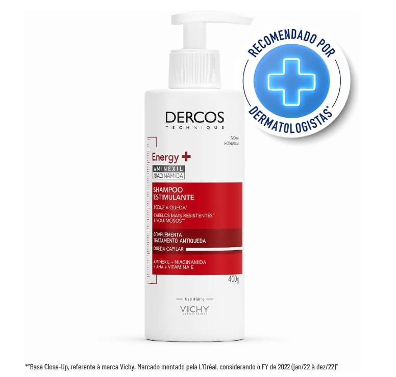 Vichy Dercos Shampoo Antiqueda Energy+ 400G