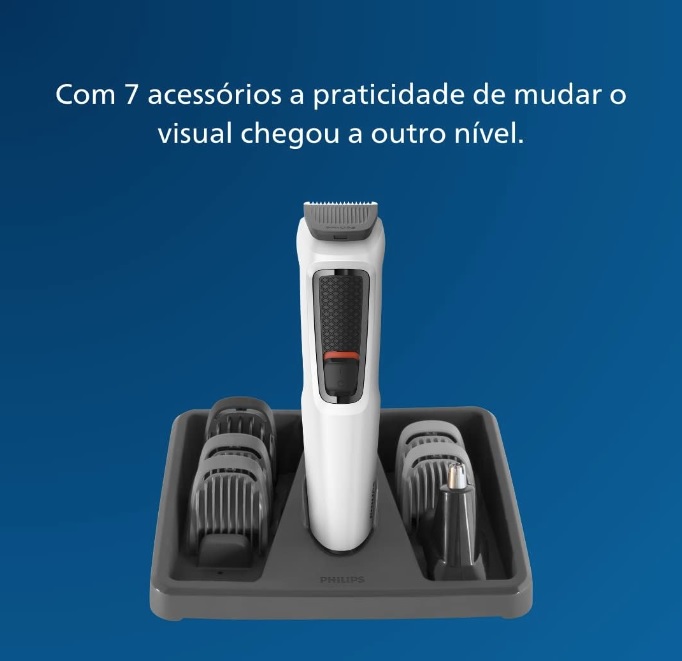 Aparador de Pelos Philips 7 em 1 series 3000, Bivolt – MG3721/77