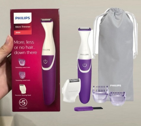 Aparador para área do biquíni Essential, 5 acessórios, à prova d’água – BRT383/15 Philips