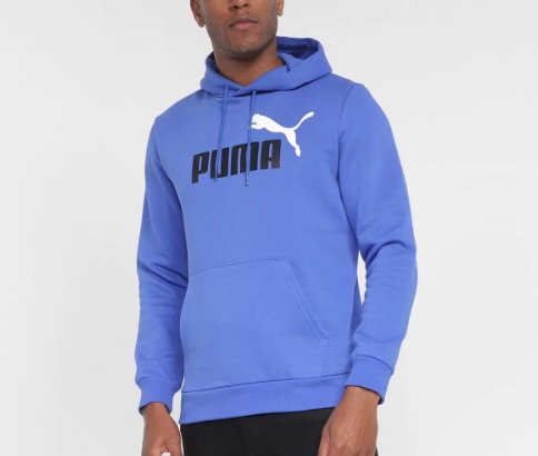 Blusa Moletom Puma Essentials + 2 Col Big Logo Fl com Capuz Masculino