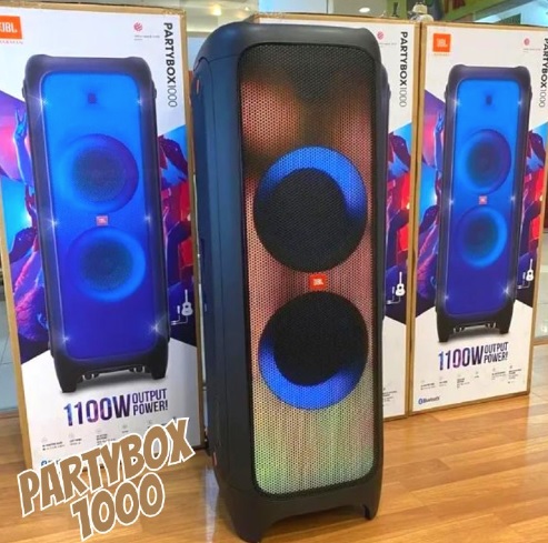 Caixa de Som Bluetooth JBL PartyBox 1000 com Show de Luzes e DJ Pad 1100W – JBLPARTYBOX1000BR