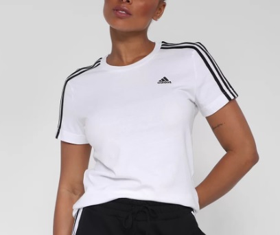 Camiseta Feminina 3-stripes – Adidas