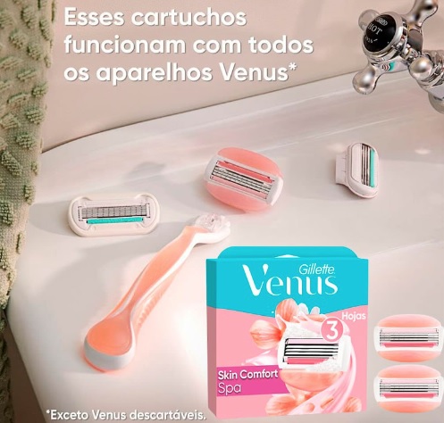Carga para Aparelho de Depilar Gillette Venus Spa 2 Unidades