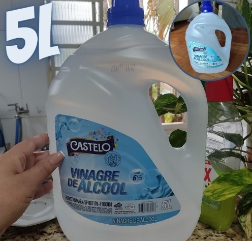 Castelo Alimentos Vinagre de Álcool 6% 5l, Grande
