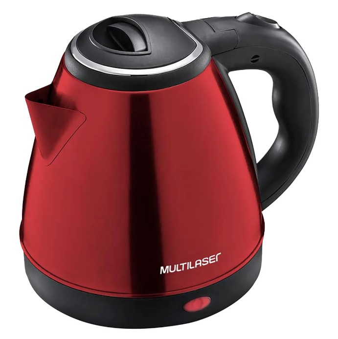Chaleira 1,8 Litros 110V Vermelha Multilaser BE017