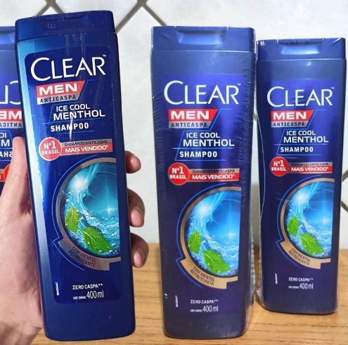 Clear Men Ice Cool Menthol Shampoo Anticaspa, 400ml