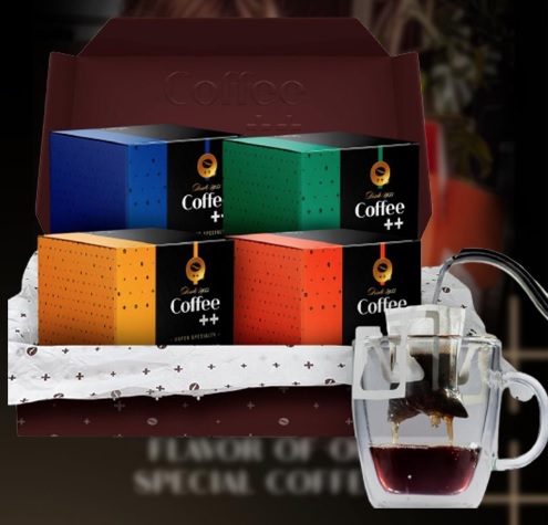 Coffee Mais ,Café Super Especial em DRIP ,Kit Família com 4 Caixas