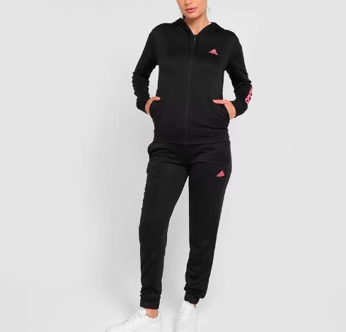 Conjunto Longo Adidas Linear Moletinho Feminino