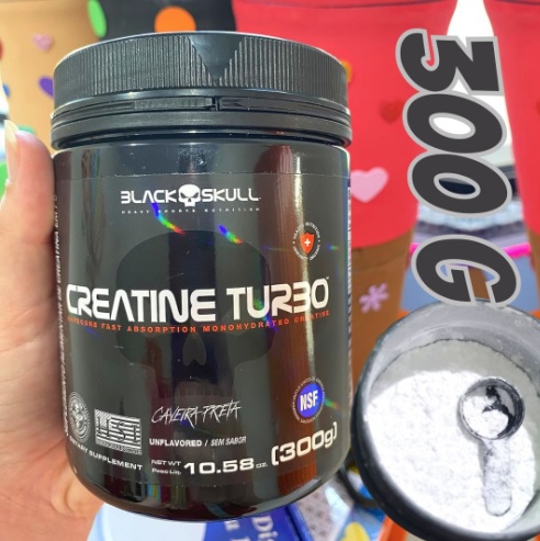 Creatine Turbo Monohidratada – 300g – Black Skull