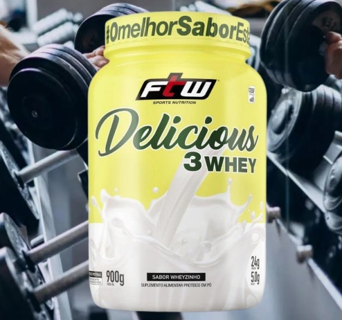 Delicious 3 Whey – 900G Wheyninho – Ftw, Fitoway