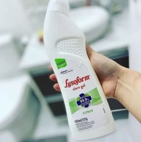 Desinfetante Cloro Gel Citrus 500 ml, Lysoform