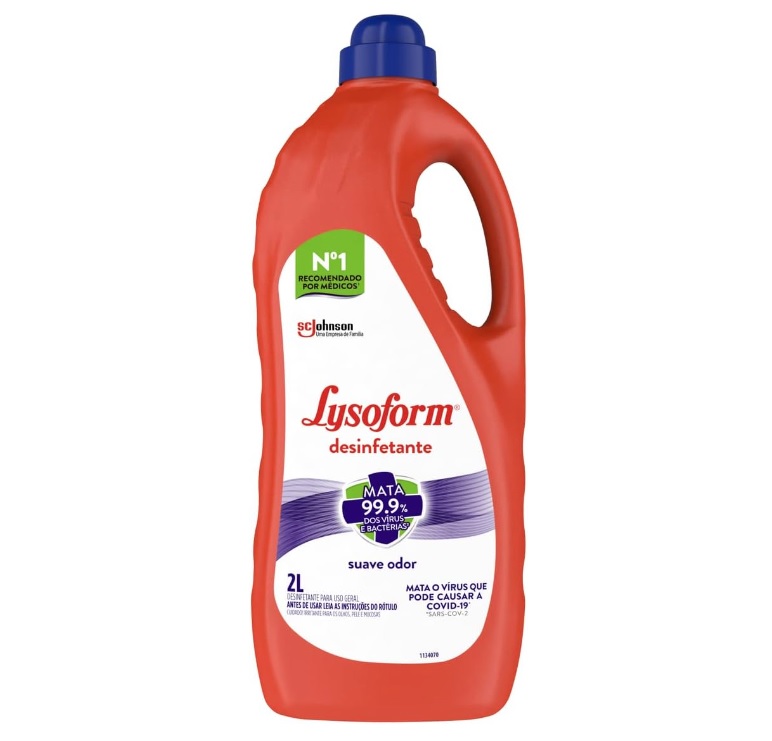 Desinfetante Líquido Lysoform Suave Odor 2L