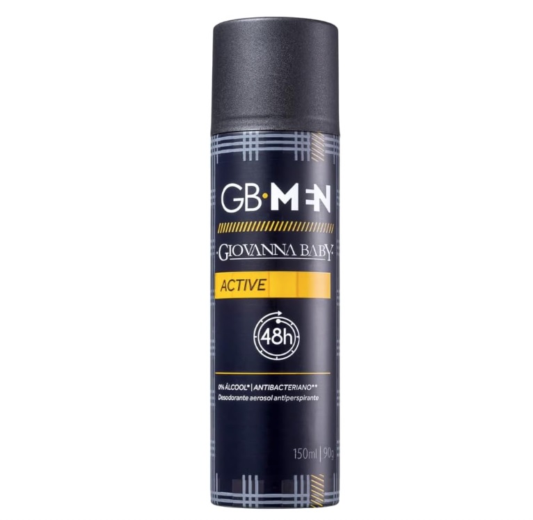 Desodorante Aerossol 150Ml Men Active, Giovanna Baby