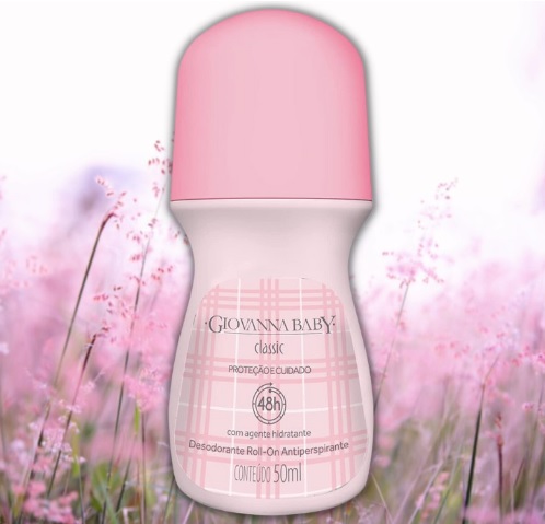 Desodorante Roll-On 50 Ml Feminino Rosa, Giovanna Baby
