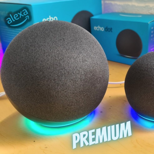 Echo com Alexa (4ª Geração): Com som premium e hub Zigbee de casa inteligente – Cor Preta