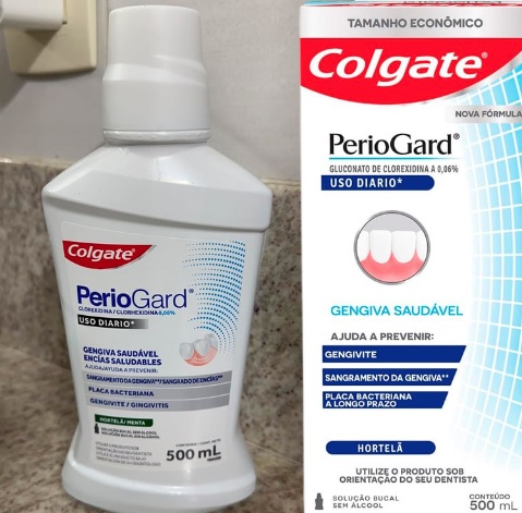 Enxaguante Bucal Colgate PerioGard Uso Diário 500ml
