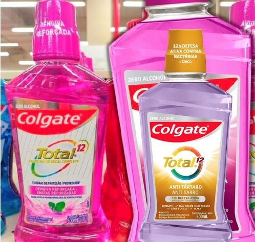 Enxaguante Bucal Colgate Total 12 Anti tartar 500ml