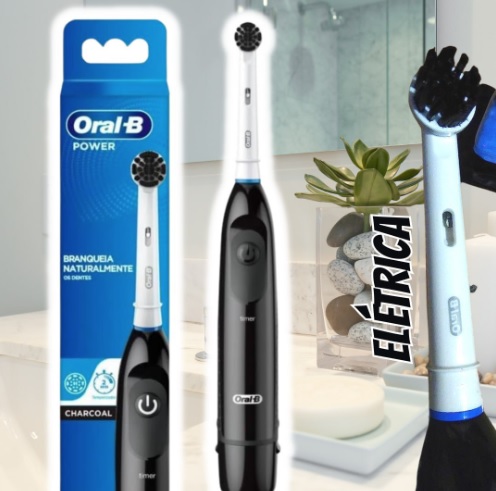 Escova de Dente Elétrica Oral-B Charcoal 1 unidade.