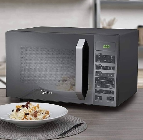 Forno Micro-ondas 27L Prata Espelhado Midea LED 220V MXSA27S2