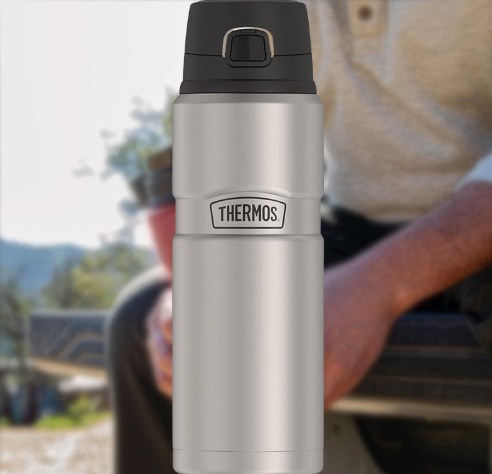Garrafa térmica THERMOS Stainless King, 709 ml, Matte Steel