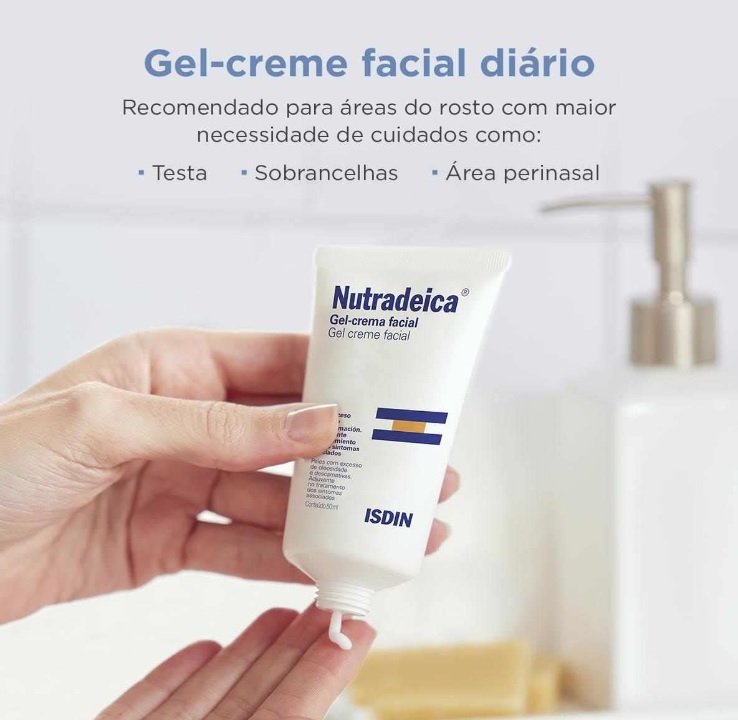 Gel Creme Facial para Pele Descamativa ISDIN Nutradeica – 50ml