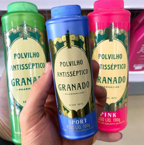 Granado Polvilho Antisséptico Sport, Azul, 100G