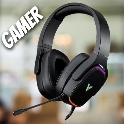 Headset Gamer Rapoo VH700, RGB, Surround 7.1, Driver 50mm, MacOS, Windows, Linux, Preto – RA032