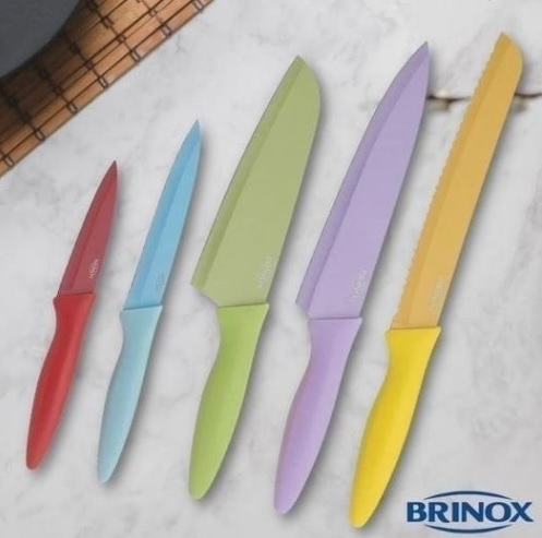 Jogo de Facas Brinox Inox 2557/400 5 Peças